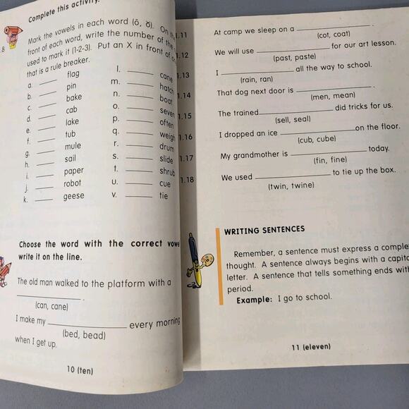 Life Pac Language Arts Workbook Paperback Grade 3 Unit 10 2006 Alpha Omega - Picture 4 of 16